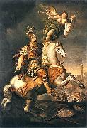Jerzy Siemiginowski-Eleuter John III Sobieski at the Battle of Vienna Sweden oil painting artist